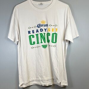 Corona Men's Cream Cinco Graphic Tee Size XL